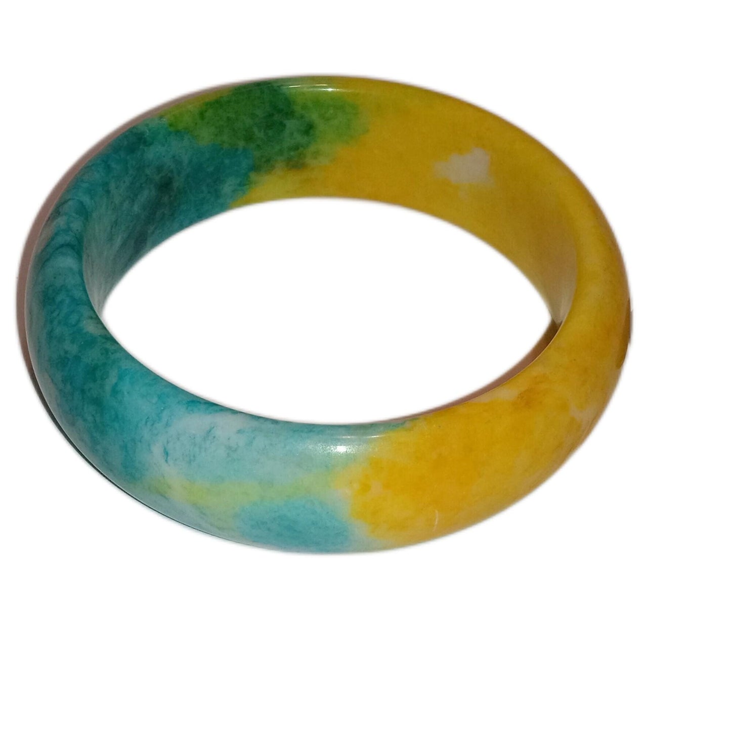 Colorful Genuine Jade Bangle Bracelet