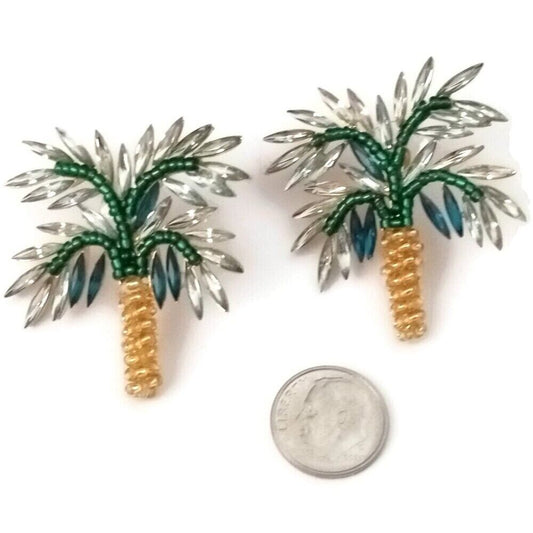 Palm Tree Earrings, Gift for Mom, Statement Earrings, Unique Earrings