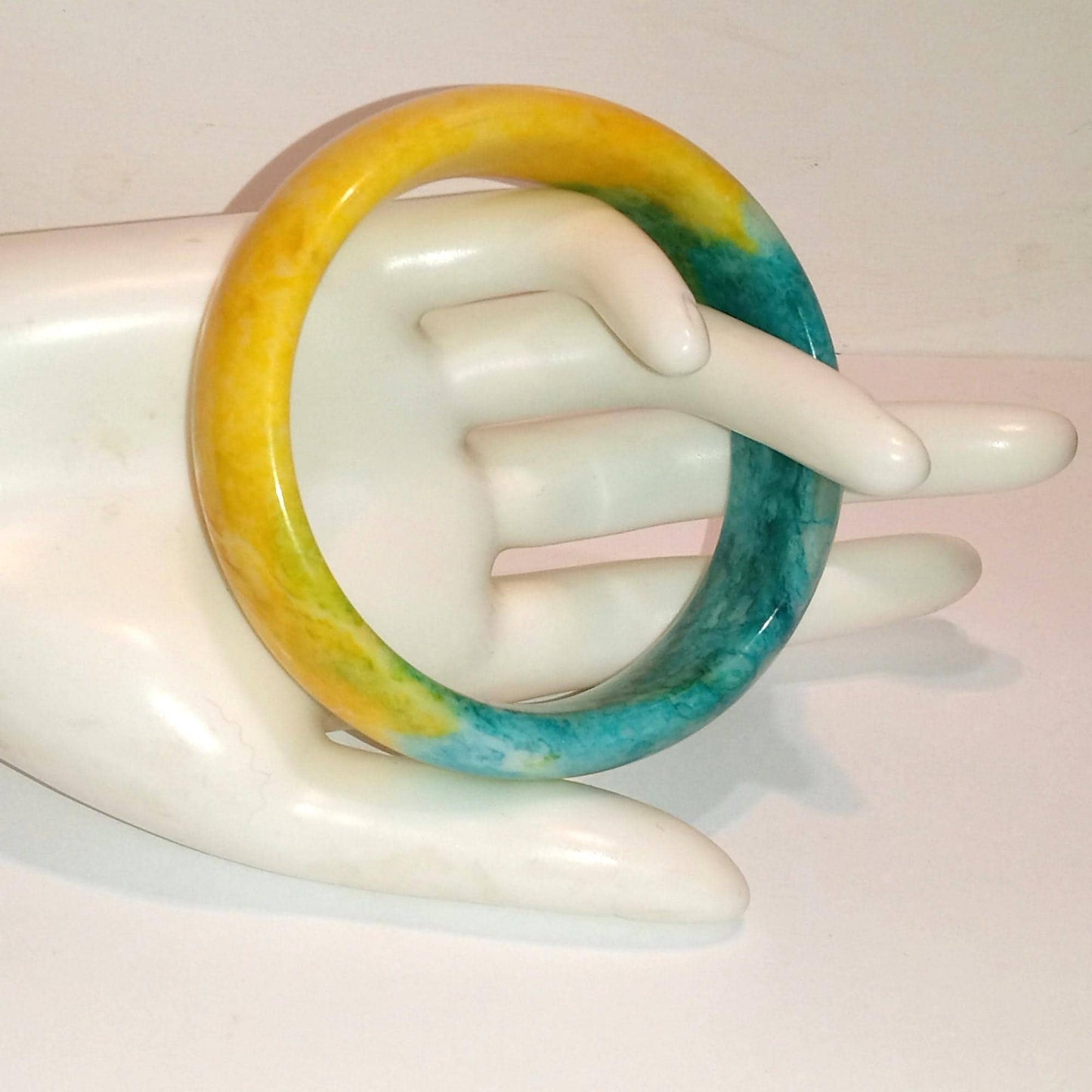 Colorful Genuine Jade Bangle Bracelet