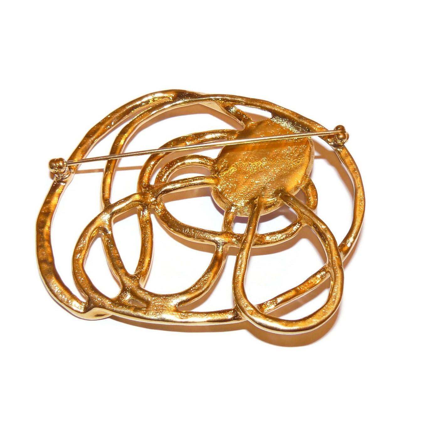 Modernist-Abstract Avon Large Amethyst Brooch