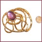 Modernist-Abstract Avon Large Amethyst Brooch