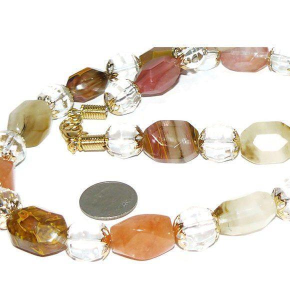 Semi Precious Stone Beaded Necklace- 1510037