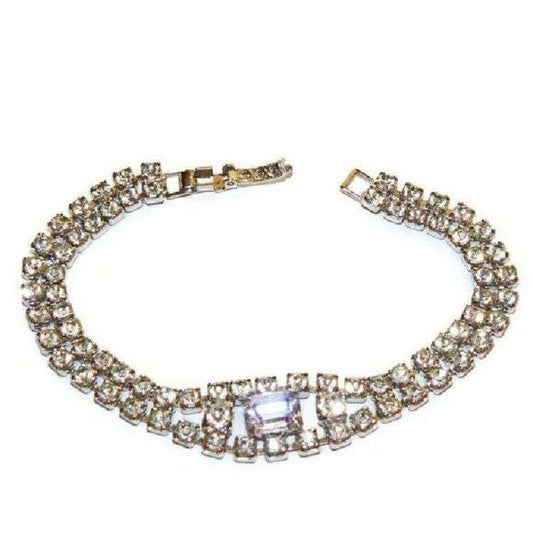 Crystal Two Strand Tennis Bracelet