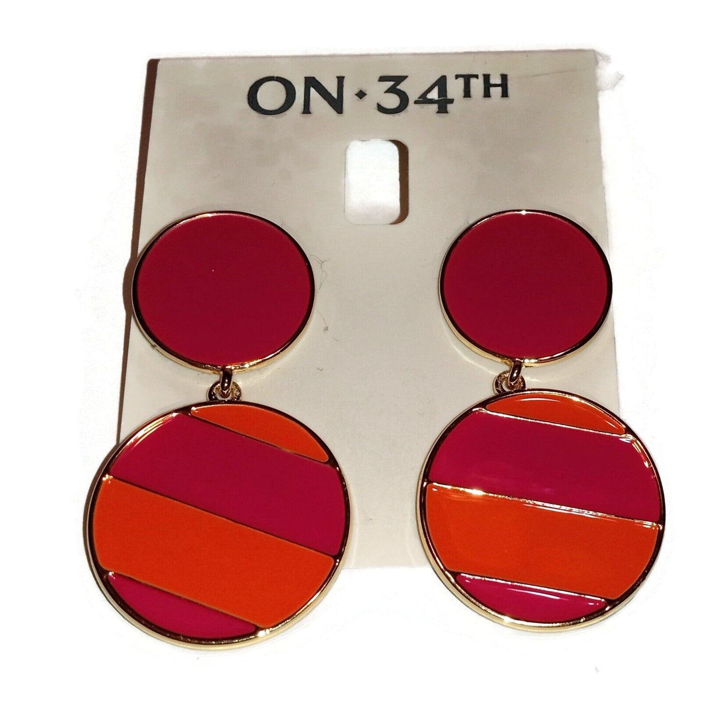 Large Colorful on-34th Earrings