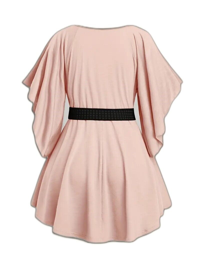 NEW- Keyhole Neck, Cinched Waist Blouse Size 4X -3 colors to choose from