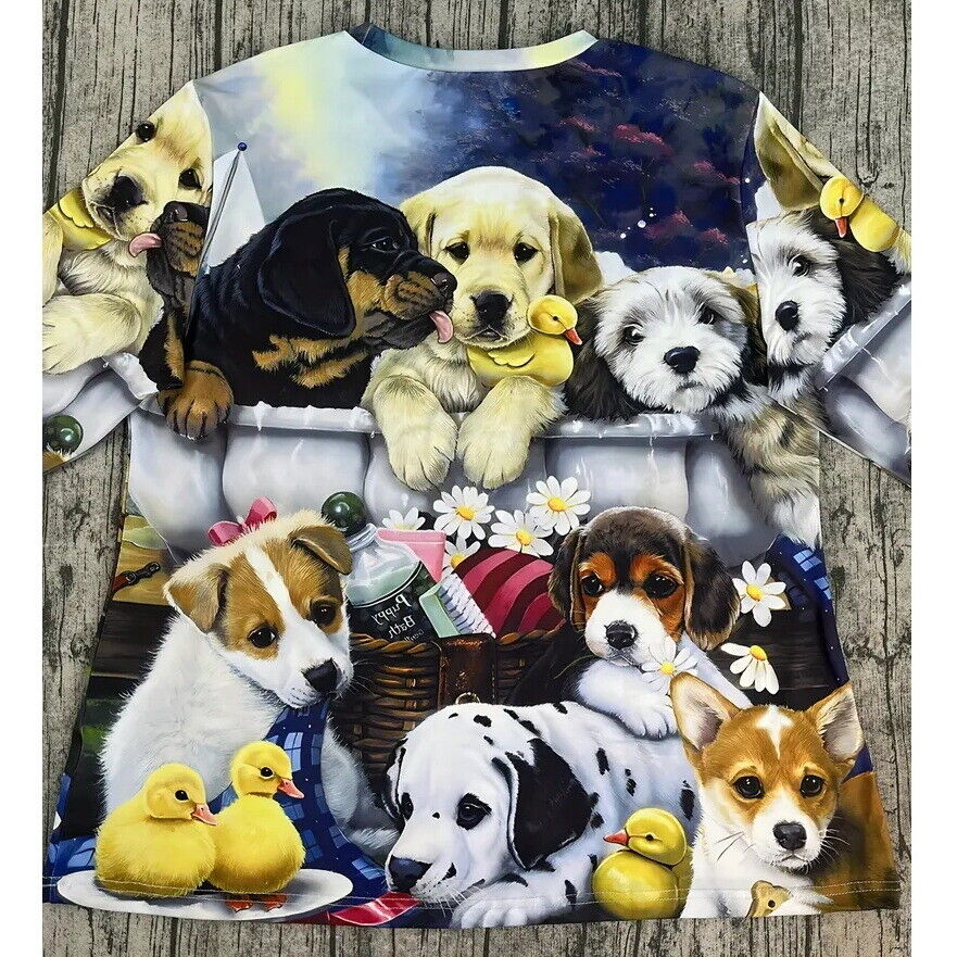 NEW Dog Print T-Shirt. Sizes 1x,4x,5x,6x,7x