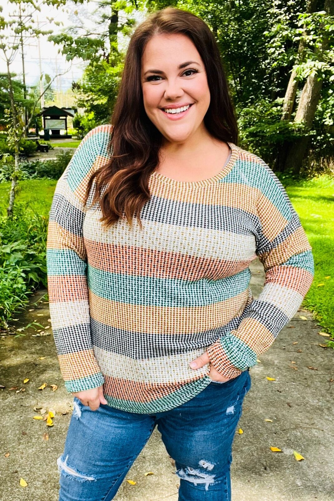 New in Original Package -Soft Stretchy Round Neck Knit Top sizes 2x and 3x