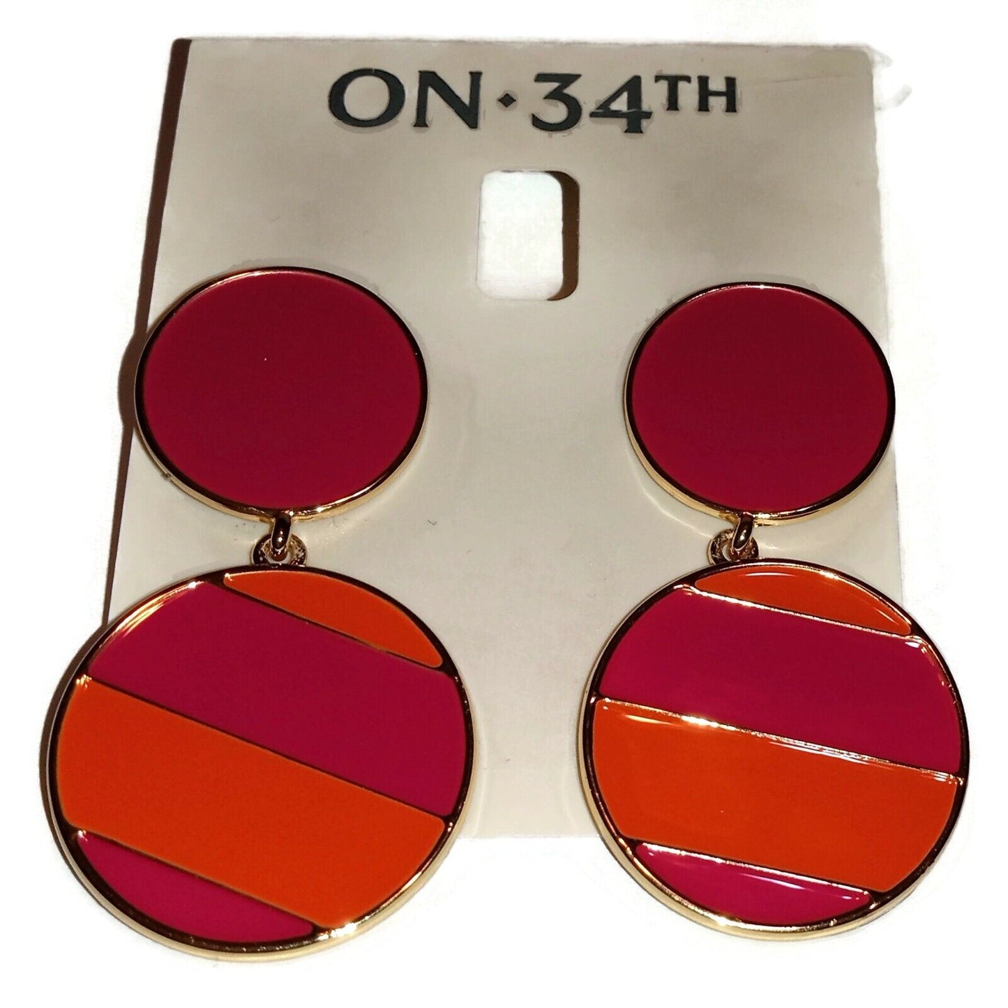 Large Colorful on-34th Earrings
