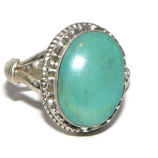 Adjustable Turquoise Sterling Silver Ring