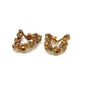 Unique Two Sided Rhinestone Earrings