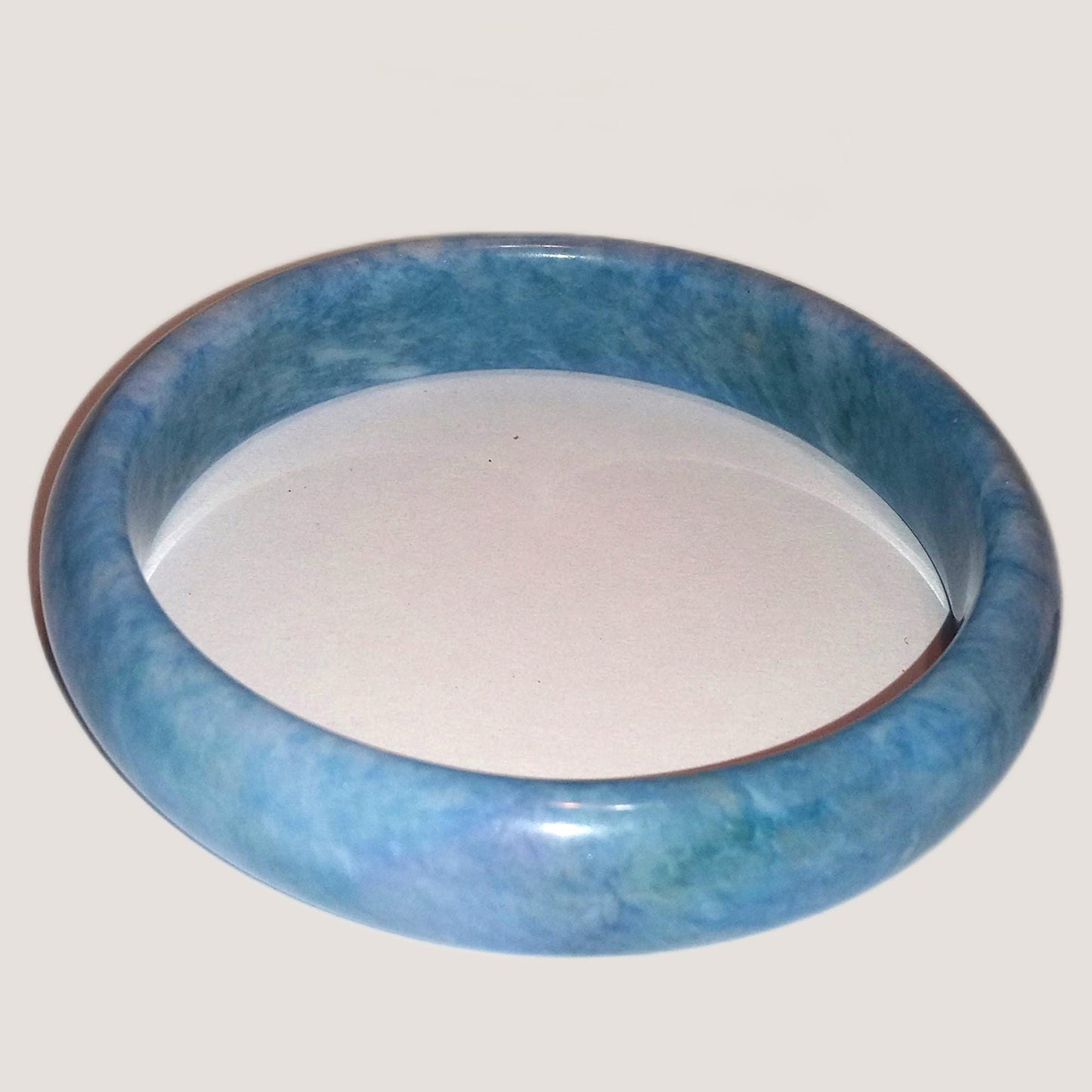 Genuine Blue Jade Bangle Bracelet