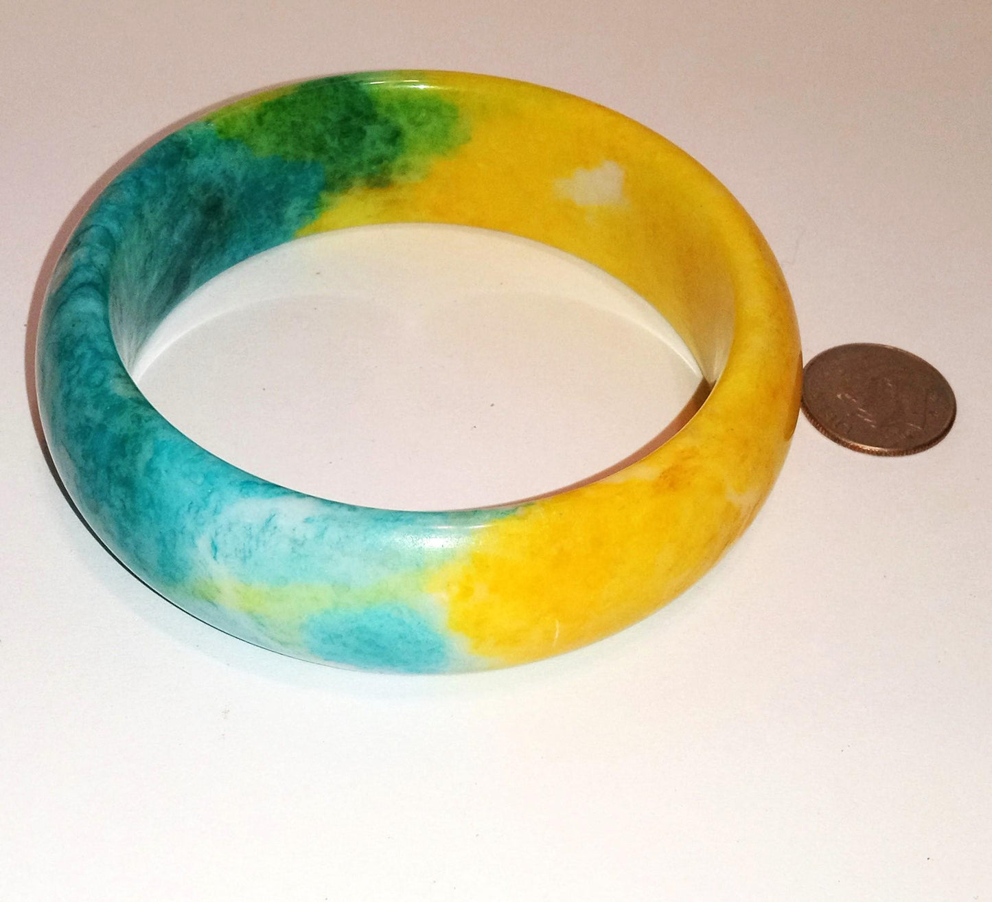 Colorful Genuine Jade Bangle Bracelet