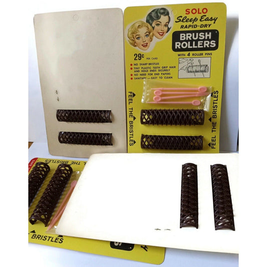 Vintage Hair Curlers on Original Card -1959'
