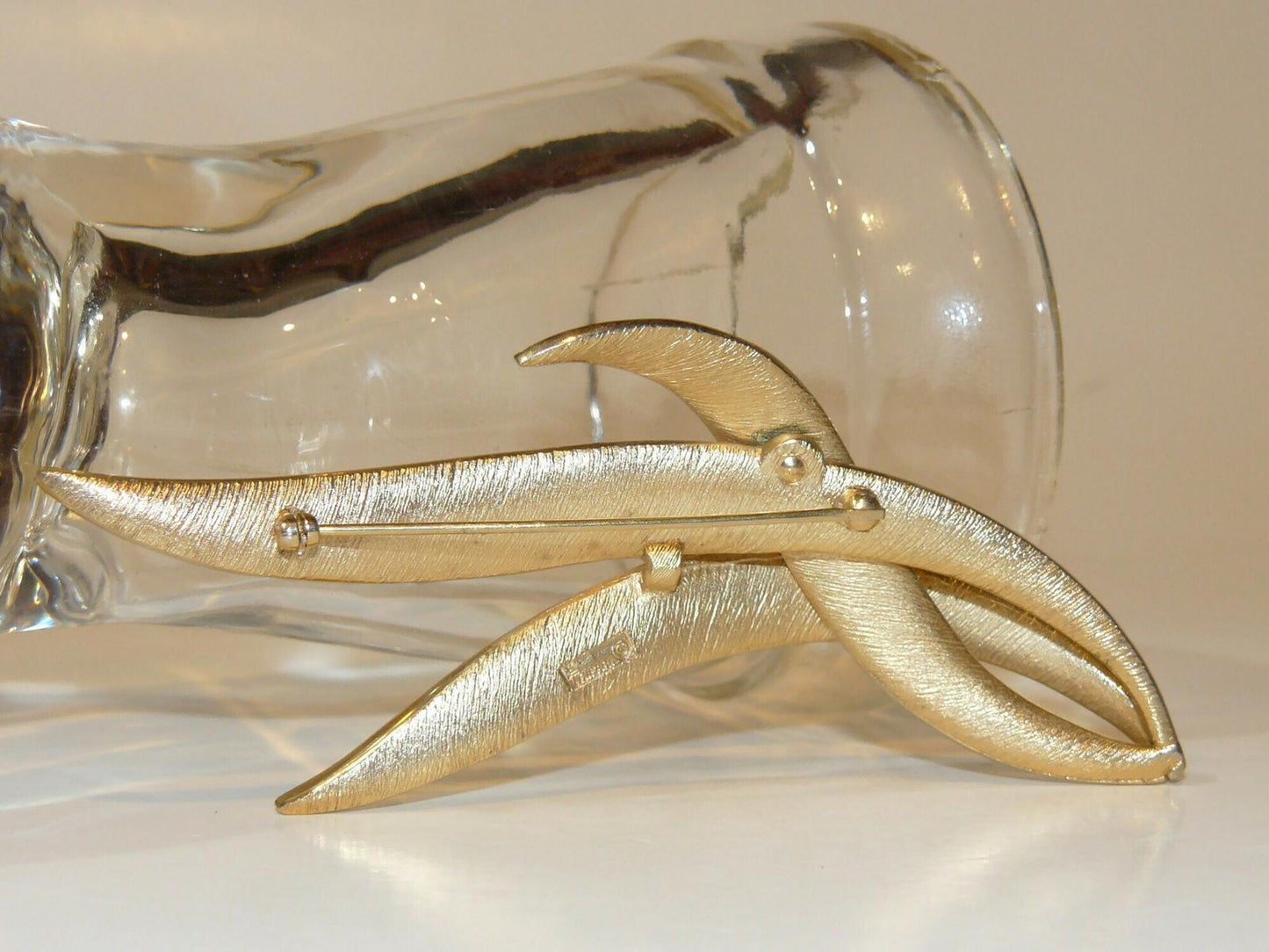 Crown Trifari Leaf Brooch