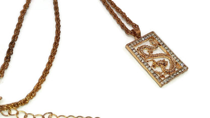 Dragon Rhinestones Pendant Necklace