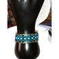 Blue and Dark Gray Beaded Bracelet