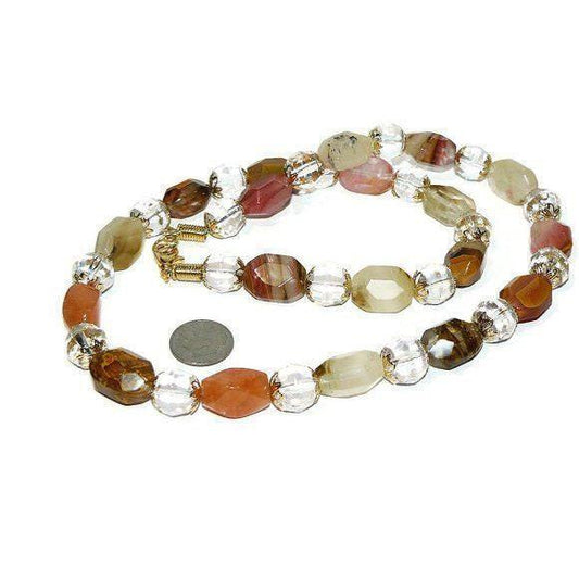 Semi Precious Stone Beaded Necklace- 1510037