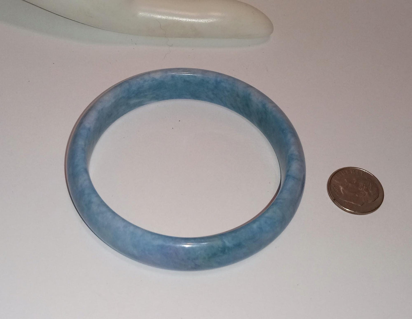 Genuine Blue Jade Bangle Bracelet