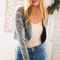 New Sparkle Sequin Cropped Bolero Cardigan 3X