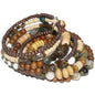 Memory Wire Bracelet 8 Loops, Boho Bracelet