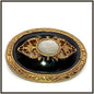 Elegant Gold Plate Brooch with a Genuine Mother of Pearl in the center