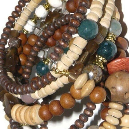 Memory Wire Bracelet 8 Loops, Boho Bracelet