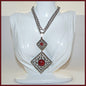 Vintage Sarah Coventry Inca Fire Detachable Brooch Necklace